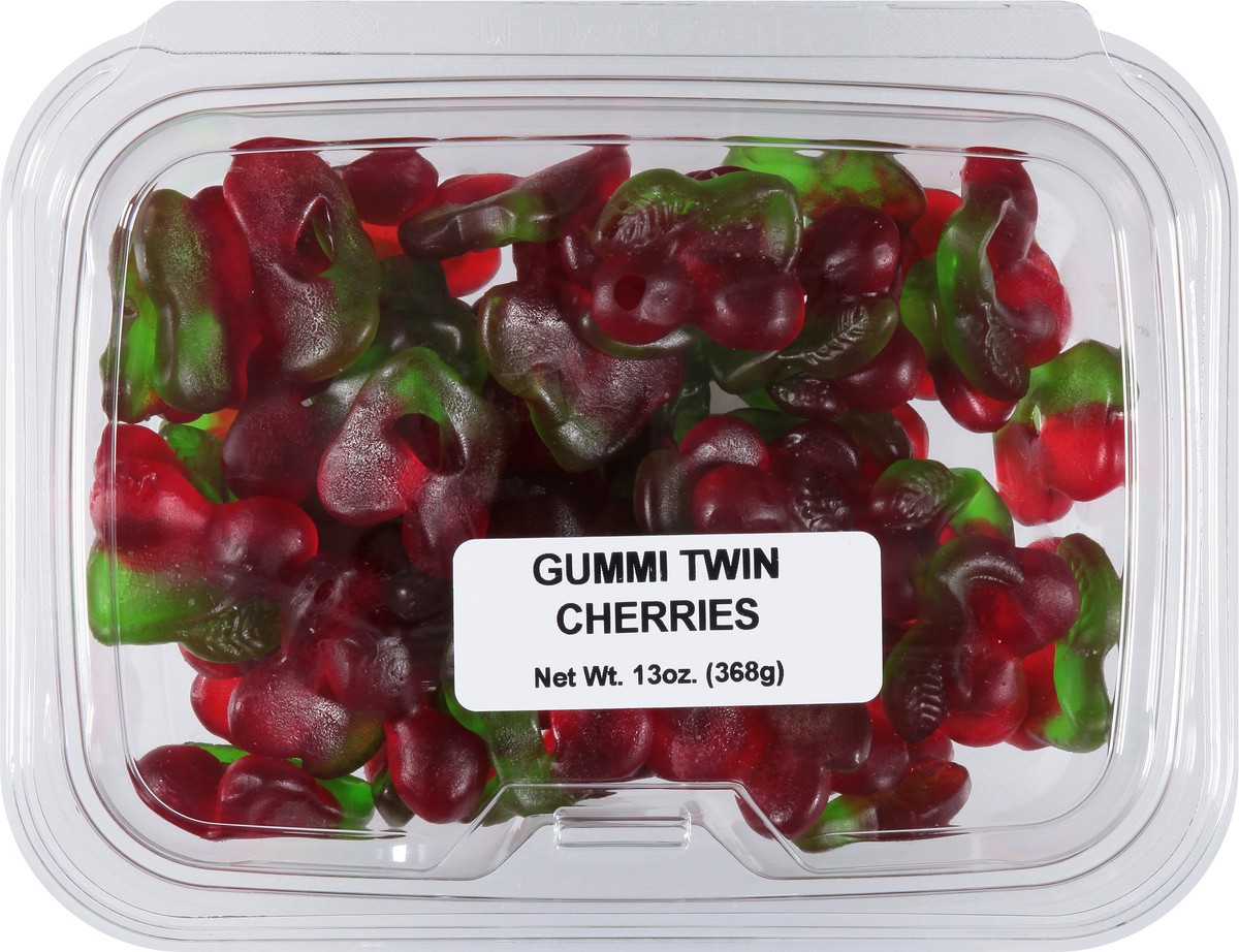 slide 6 of 9, JLM Manufacturing Gummi Twin Cherries 13 oz, 13 oz
