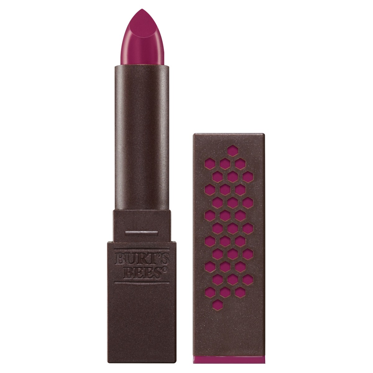 slide 2 of 2, Burt's Bees 100% Natural Moisturizing Lipstick, Magenta Rush - 1 Tube, 0.12 oz