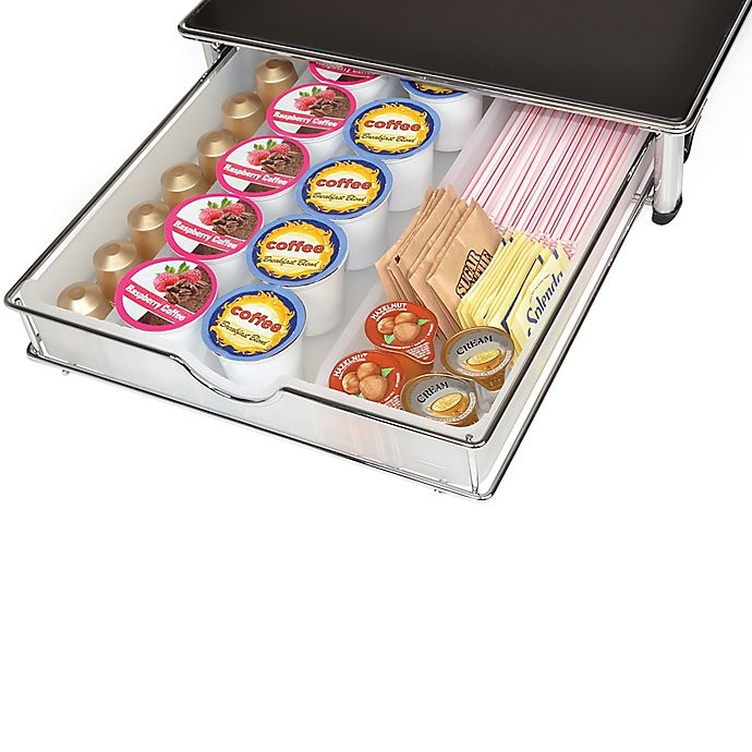 slide 3 of 6, Smart Design 36-Pod Capacity Rolling Coffee Pod Drawer - Clear, 1 ct