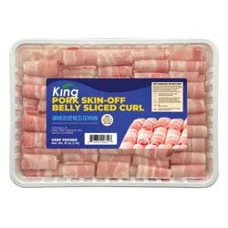 Pork Belly, Sliced Curl, Skin Off