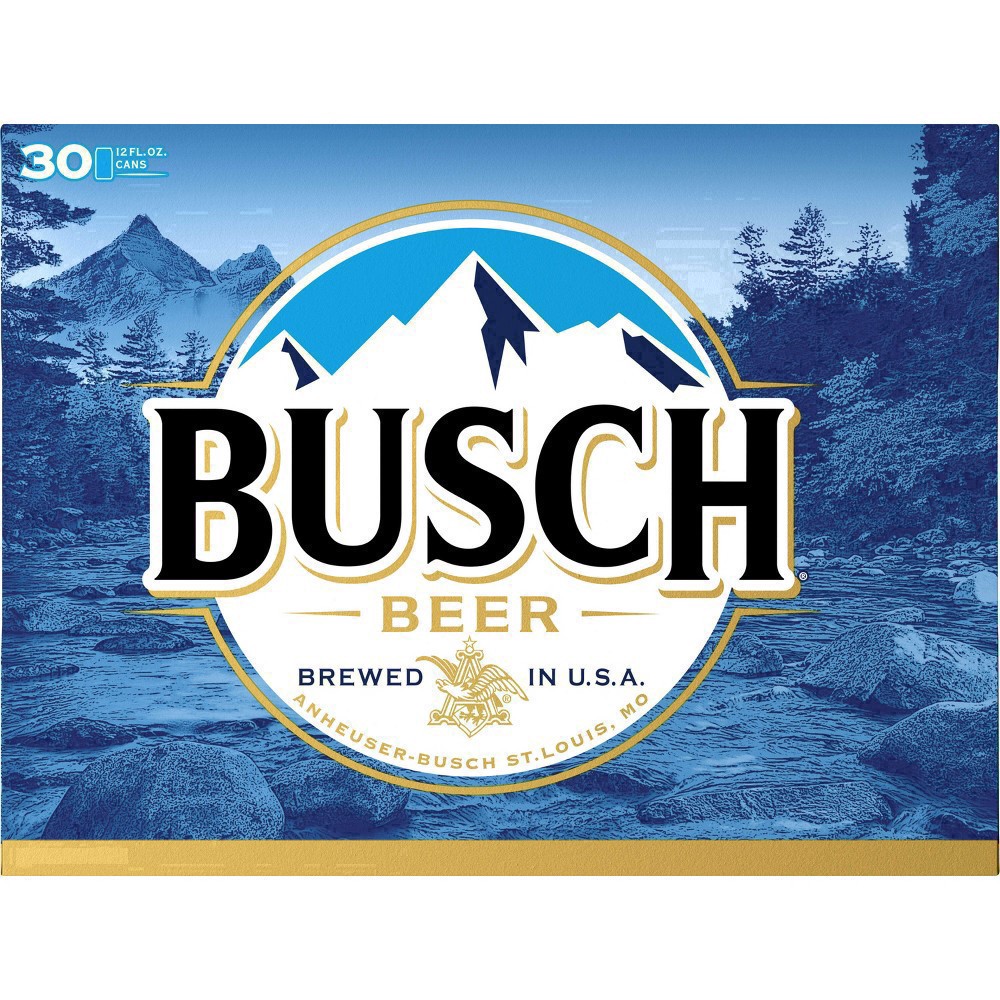 slide 17 of 53, Busch Beer  30 pk / 12 fl oz Cans, 360 fl. oz