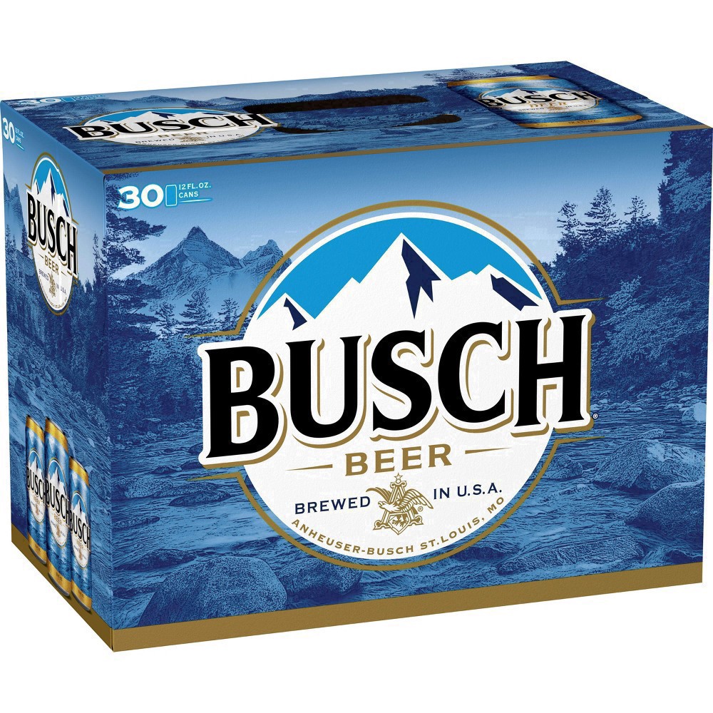 slide 49 of 53, Busch Beer  30 pk / 12 fl oz Cans, 360 fl. oz