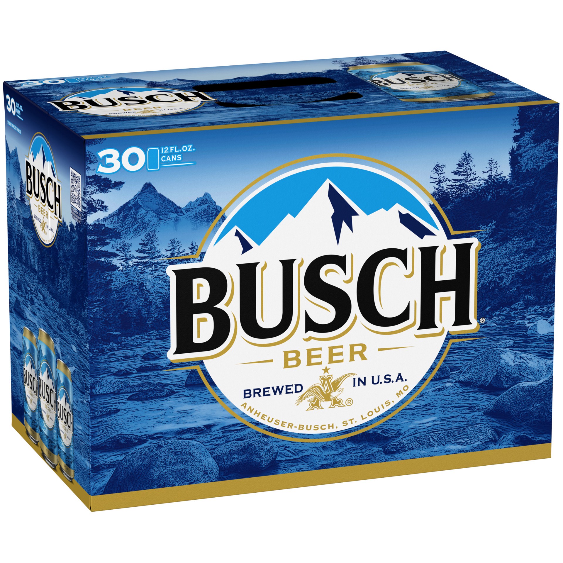 slide 1 of 53, Busch Beer, 30 Pack Beer, 12 FL OZ Cans, 360 fl. oz