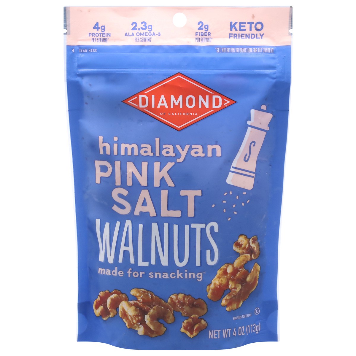 slide 1 of 9, Diamond Himalayan Pink Salt Walnuts 4 oz, 4 oz