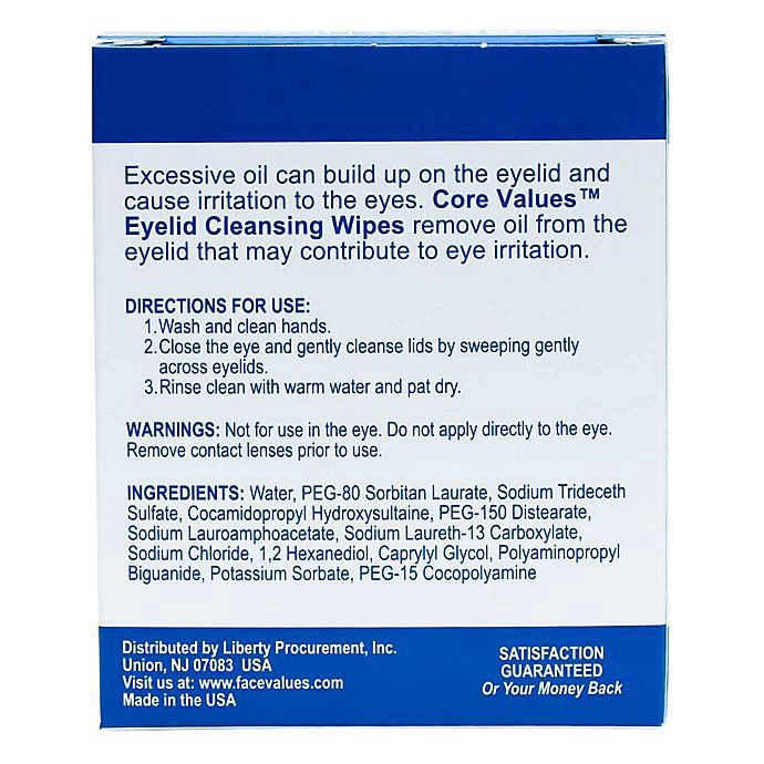 slide 2 of 6, Harmon Face Values Eyelid Cleansing Wipes, 30 ct