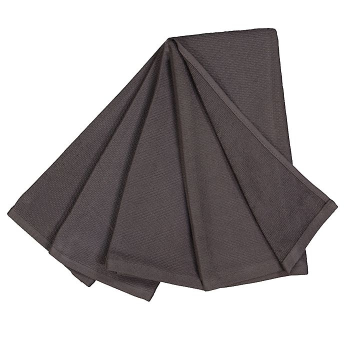 slide 2 of 3, Keeco Dual Purpose Kitchen Towels - Grey, 4 ct