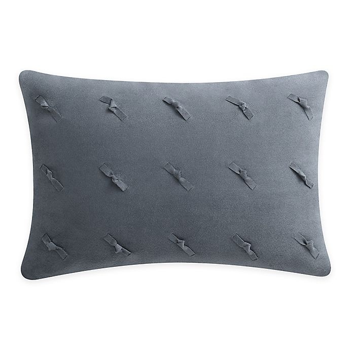 slide 1 of 2, KAS Room Brixton Suede Throw Pillow - Grey, 1 ct