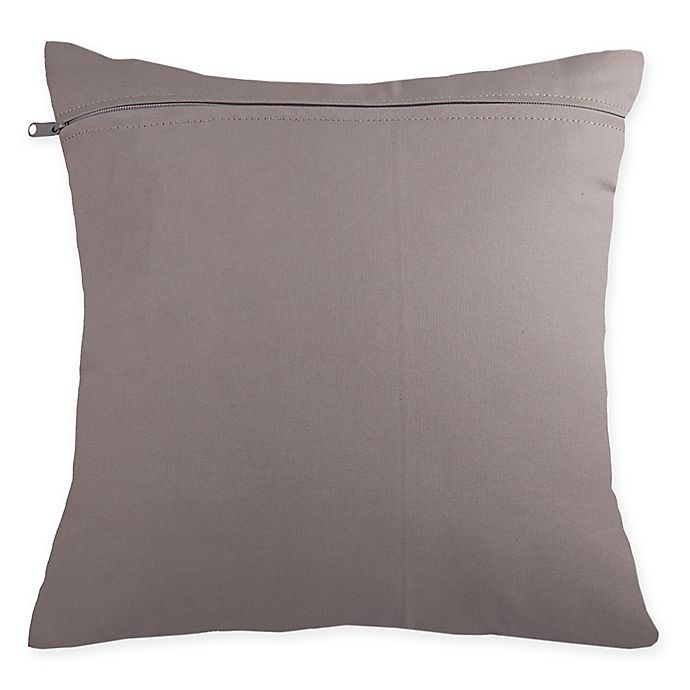 slide 2 of 2, Kenneth Cole Thompson Suede Square Throw Pillow - Stone, 1 ct