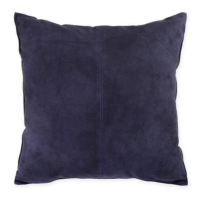 slide 1 of 2, Kenneth Cole Reaction Home Mineral Suede Square Throw Pillow - Navy, 1 ct
