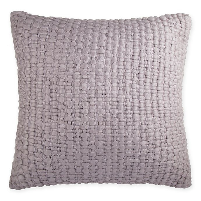 slide 1 of 2, Kenneth Cole Thompson Wool Knit Square Throw Pillow - Stone, 1 ct