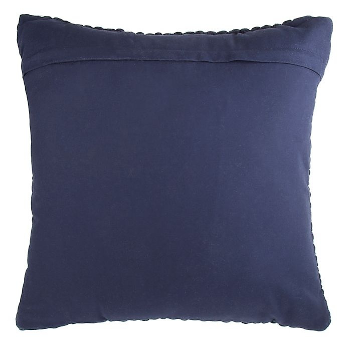 slide 2 of 2, Kenneth Cole Reaction Home Mineral Wool Knit Square Throw Pillow - Navy, 1 ct