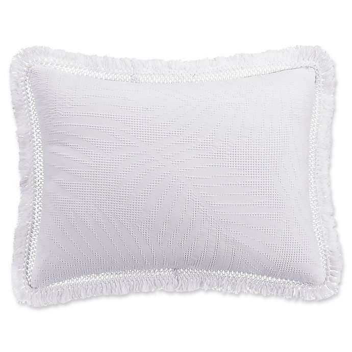 slide 1 of 1, KAS Room Terrell Standard Pillow Sham - White, 1 ct