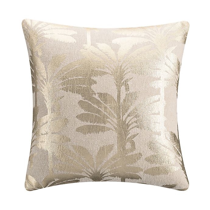 slide 1 of 1, KAS Room Terrell Palm Tree Square Throw Pillow - Natural, 1 ct