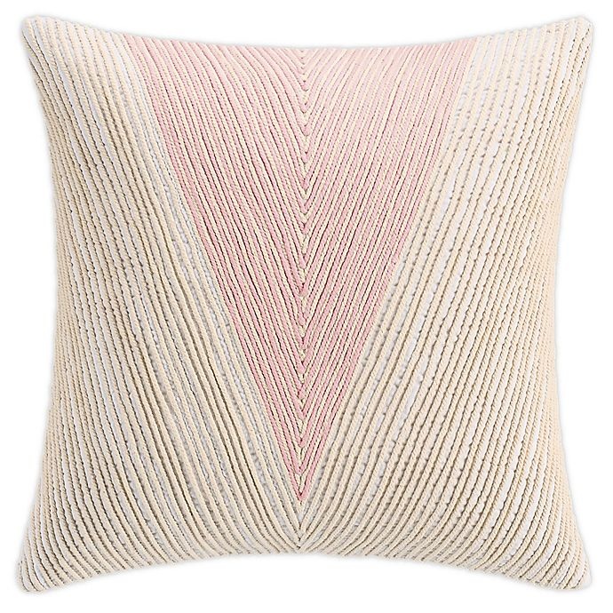 slide 1 of 1, KAS Room Terrell Square Throw Pillow - Blush, 1 ct