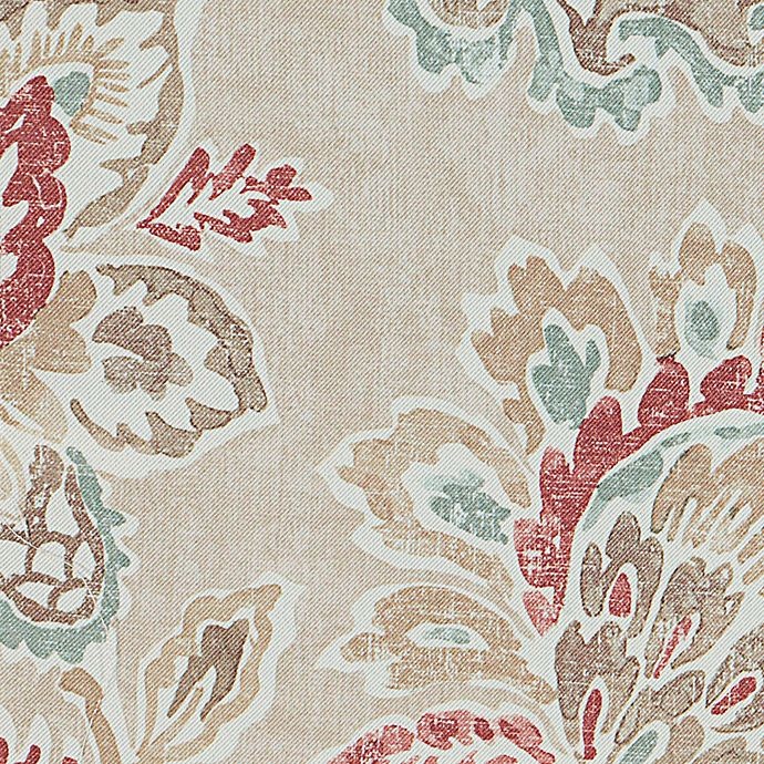 slide 3 of 3, Eclipse Twilight Luna Floral Grommet Room Darkening Window Curtain Panel - Cinnamon, 54 in