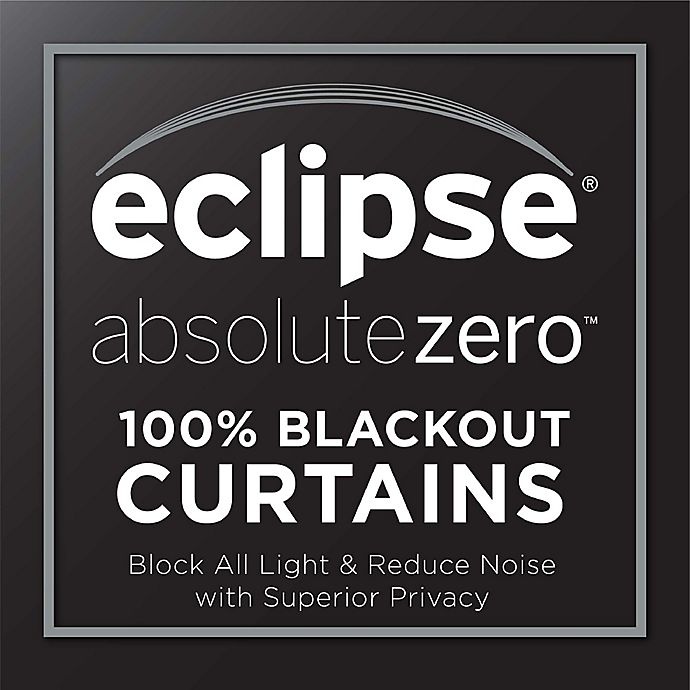 slide 7 of 8, Eclipse Nora Geometric Rod Pocket 100% Blackout Window Curtain Panel - Grey, 84 in