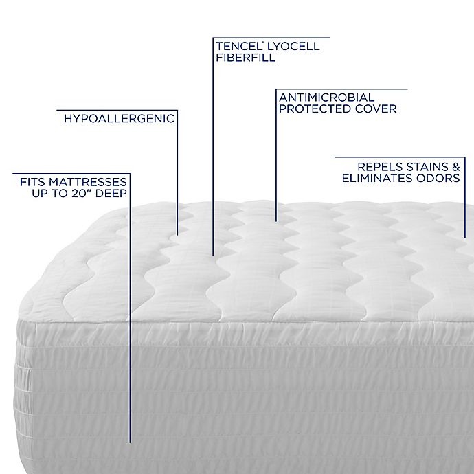 slide 2 of 2, Therapedic 400-Thread-Count Cotton Full Mattress Pad, 1 ct