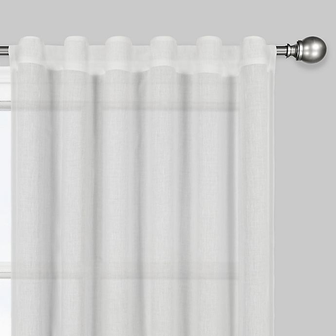 slide 2 of 3, Wamsutta Vintage Coventry Rod Pocket/Back Tab Window Curtain Panel - White, 84 in