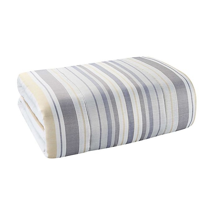 slide 6 of 8, Waverly Forever Stripe Full Comforter Set - Blue, 10 ct