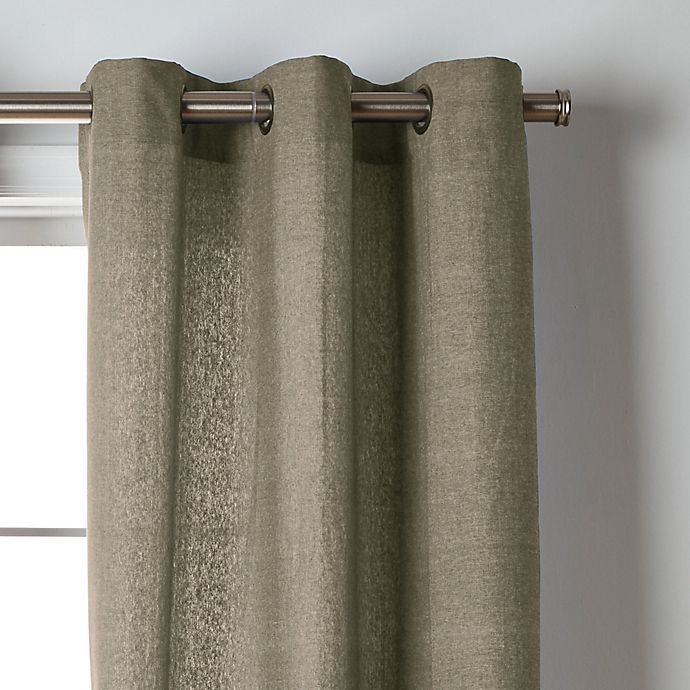slide 2 of 4, Wamsutta Collective Windsor 63-Inch Contrast Stitch Window Curtain Panels - Olive, 2 ct; 63 in