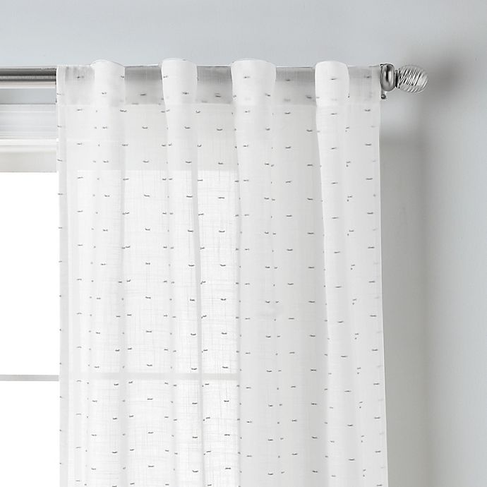 slide 2 of 4, Wamsutta Collective Whitney 63-Inch Rod Pocket Window Curtain Panels - Grey, 2 ct; 63 in
