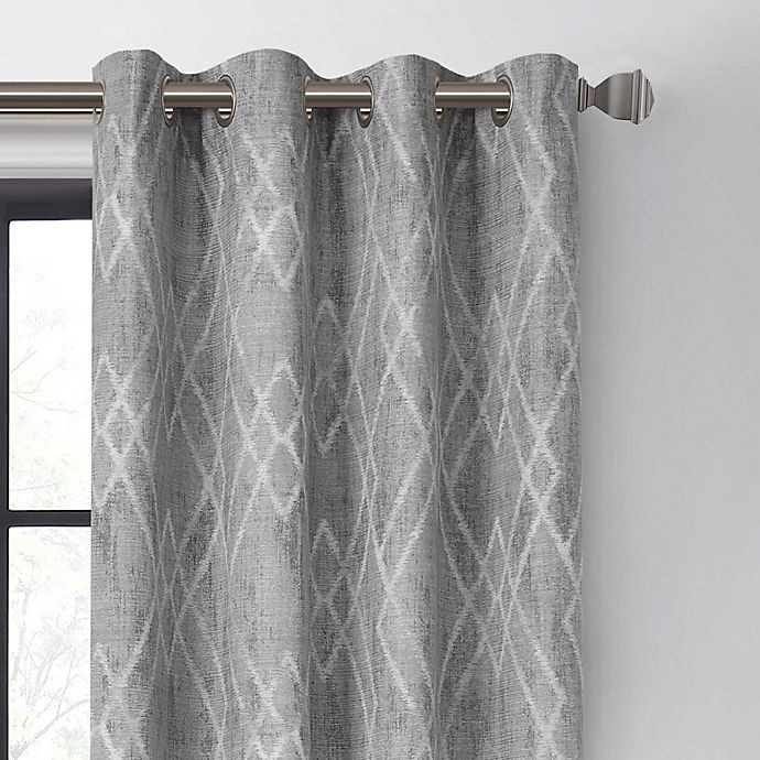 slide 2 of 8, Urban Thread Atwood Grommet Light Filtering Window Curtain Panel - Light Grey, 108 in