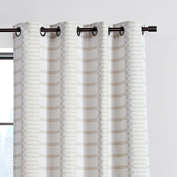 slide 5 of 7, Urban Thread Ranchester Grommet Room Darkening Window Curtain Panel - White, 63 in