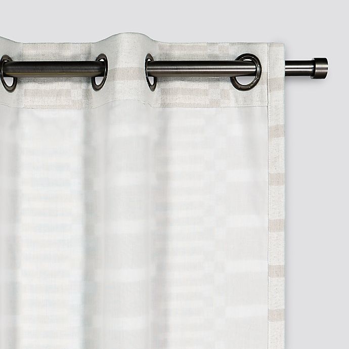 slide 3 of 7, Urban Thread Ranchester Grommet Room Darkening Window Curtain Panel - White, 63 in