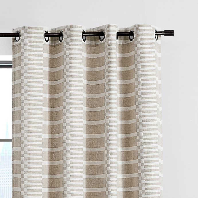 slide 3 of 9, Urban Thread Ranchester Grommet Room Darkening Window Curtain Panel - Natural, 63 in