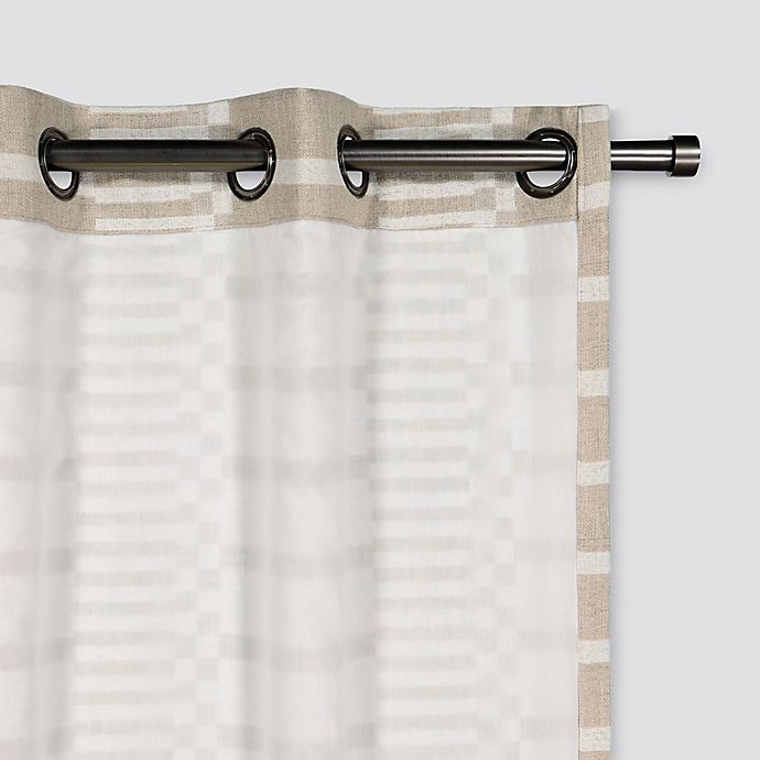 slide 8 of 9, Urban Thread Ranchester Grommet Room Darkening Window Curtain Panel - Natural, 95 in