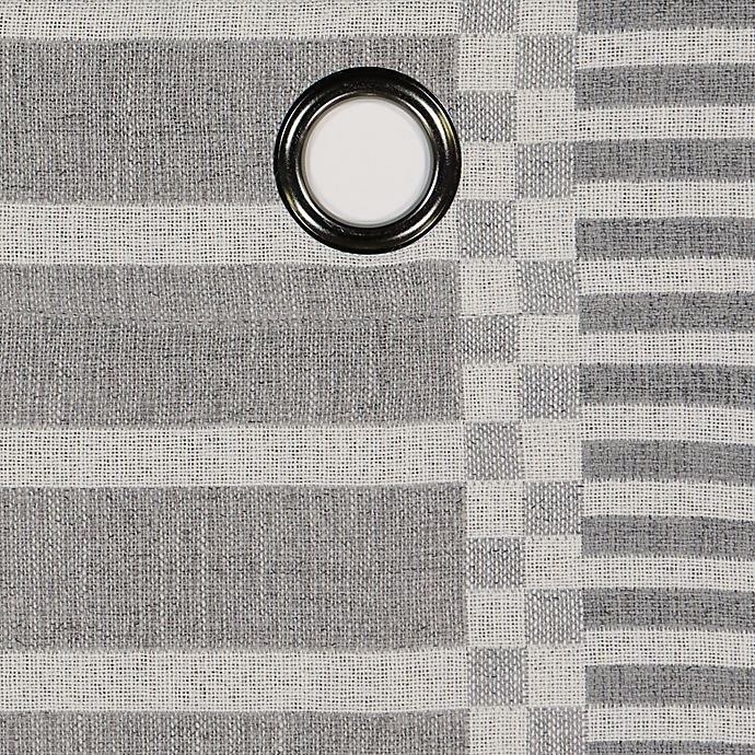 slide 4 of 7, Urban Thread Ranchester Grommet Room Darkening Window Curtain Panel - Grey, 108 in