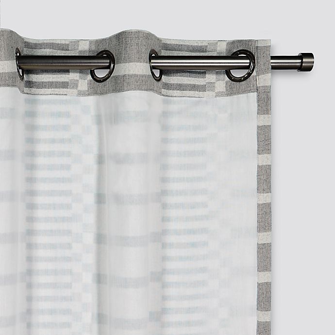 slide 6 of 7, Urban Thread Ranchester Grommet Room Darkening Window Curtain Panel - Grey, 108 in