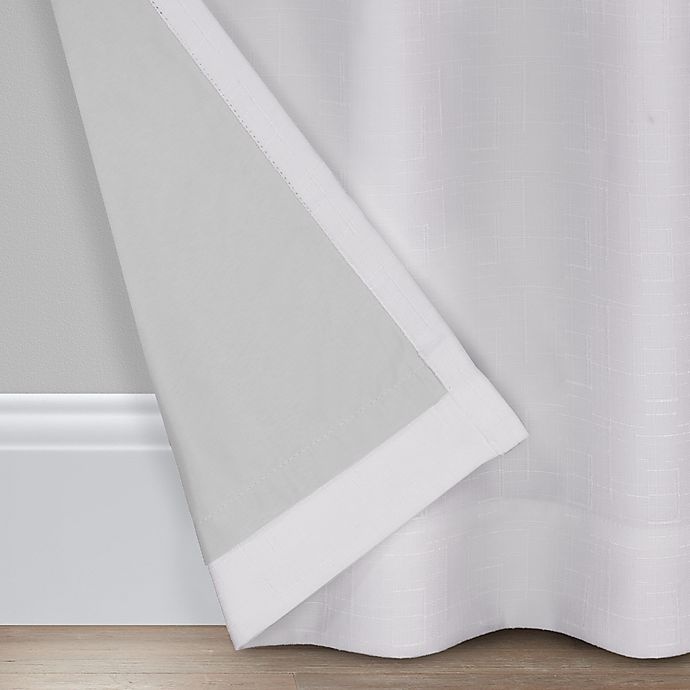 slide 2 of 9, Wamsutta Priella Grommet 100% Blackout Lined Window Curtain Panel - White, 84 in