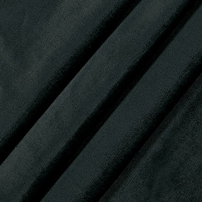 slide 3 of 8, O&O by Olivia & Oliver Luster Velvet Curtain Panel - Charcoal (Single), 84 in