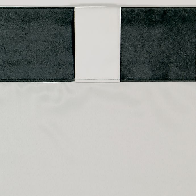 slide 6 of 8, O&O by Olivia & Oliver Luster Velvet Curtain Panel - Charcoal (Single), 84 in