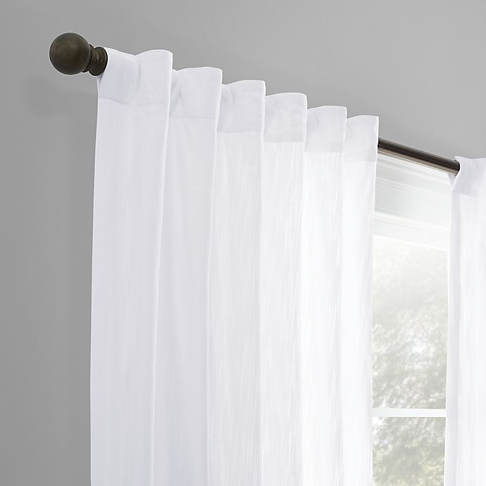 slide 2 of 11, Wamsutta Rava Light Filtering Rod Pocket Back Tab 84 Window Curtain Panel - White", 1 ct