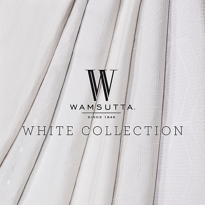 slide 9 of 11, Wamsutta Rava Light Filtering Rod Pocket Back Tab 84 Window Curtain Panel - White", 1 ct