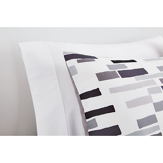 slide 2 of 2, Simply Essential Broken Stripe Twin/Twin XL Comforter Set - Black/Grey, 2 ct