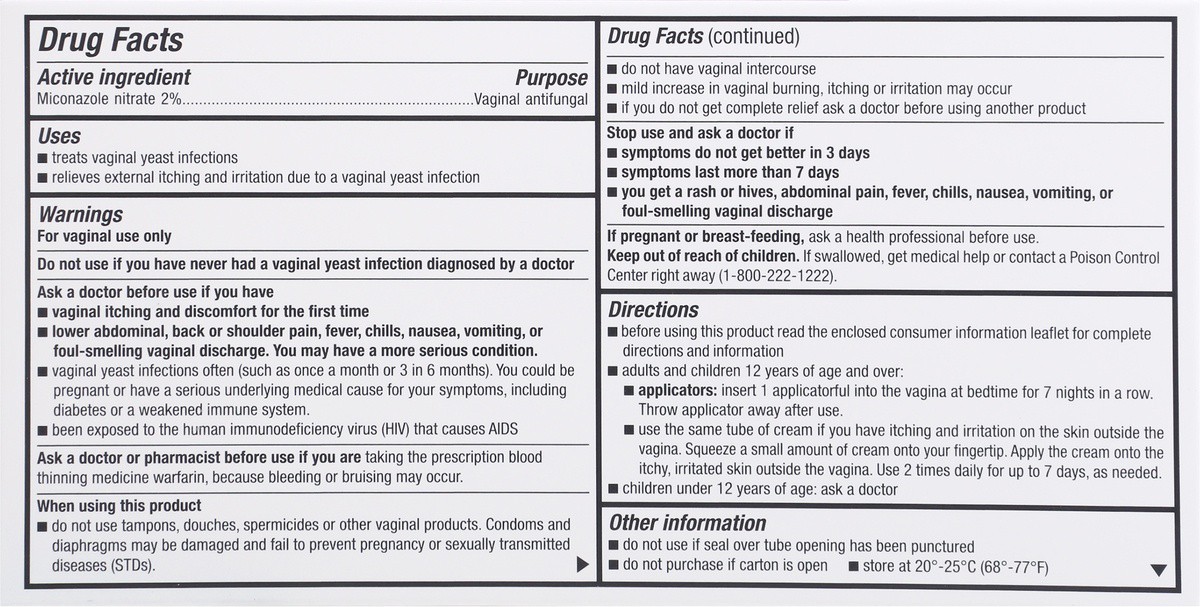 slide 2 of 9, S Care Miconazole 7 Day Cream, 1.59 oz