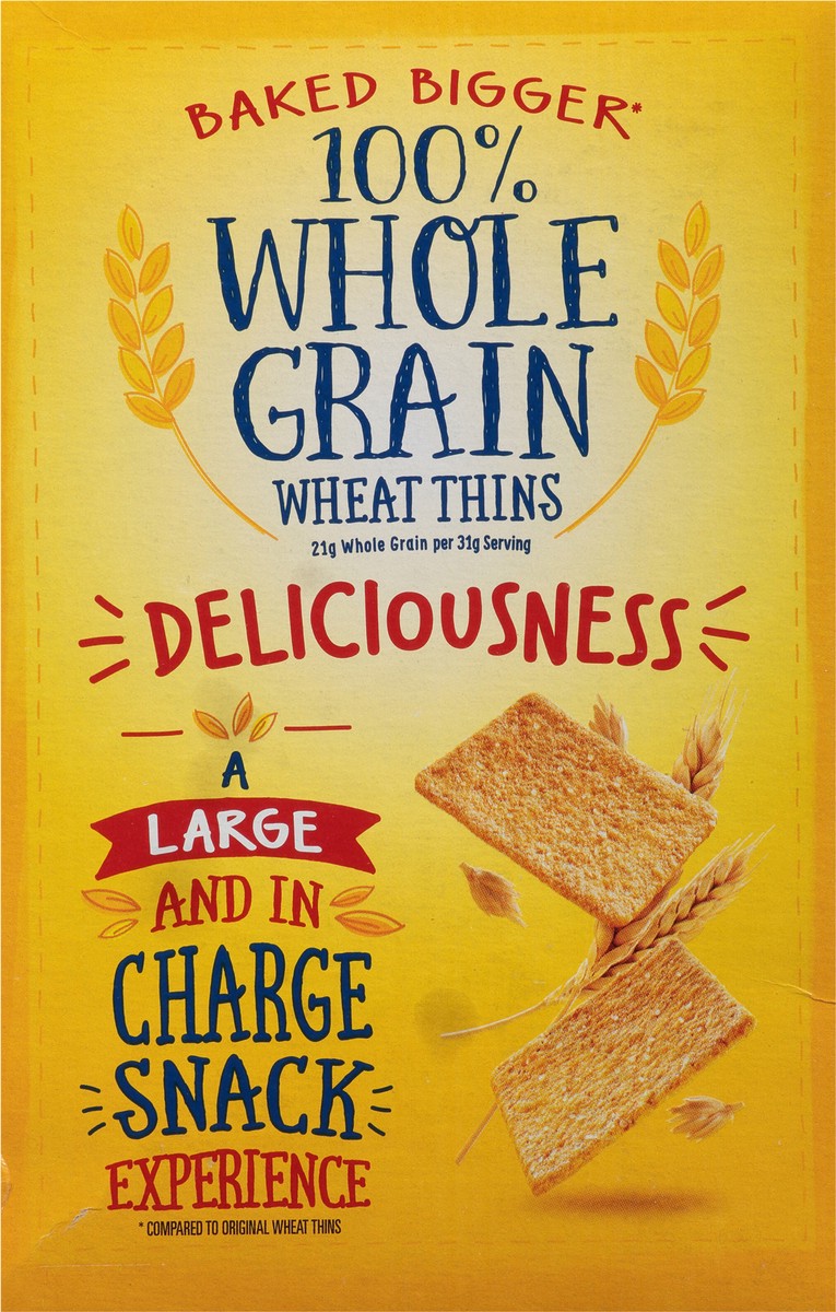 slide 6 of 13, Wheat Thins BIG Whole Grain Wheat Crackers, 8 oz, 8 oz
