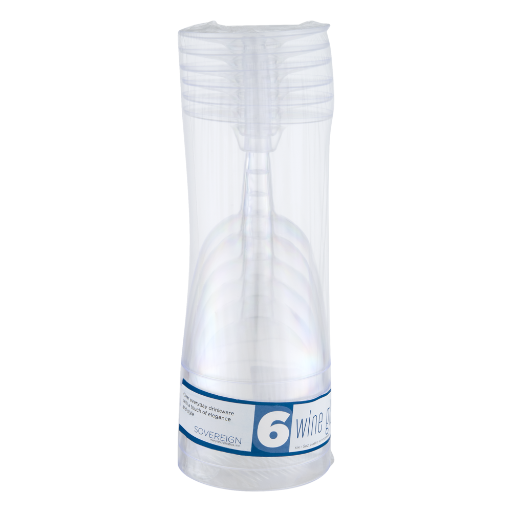 slide 1 of 1, Sovereign Plastic Glass, 6 ct