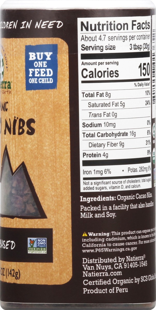 slide 8 of 9, Natierra Cacao Nib Shaker, 5 oz