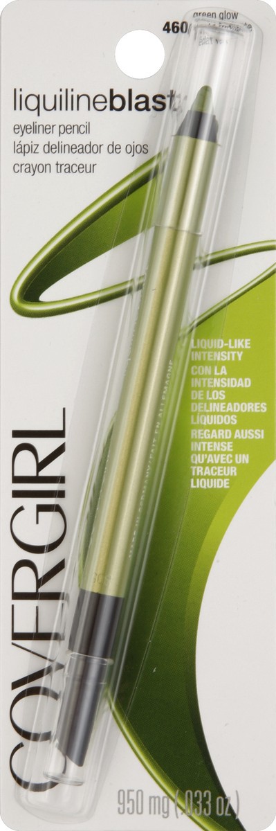 slide 2 of 3, Covergirl Liquiline Blast Green Glow 460 Eyeliner Pencil, 1 ct