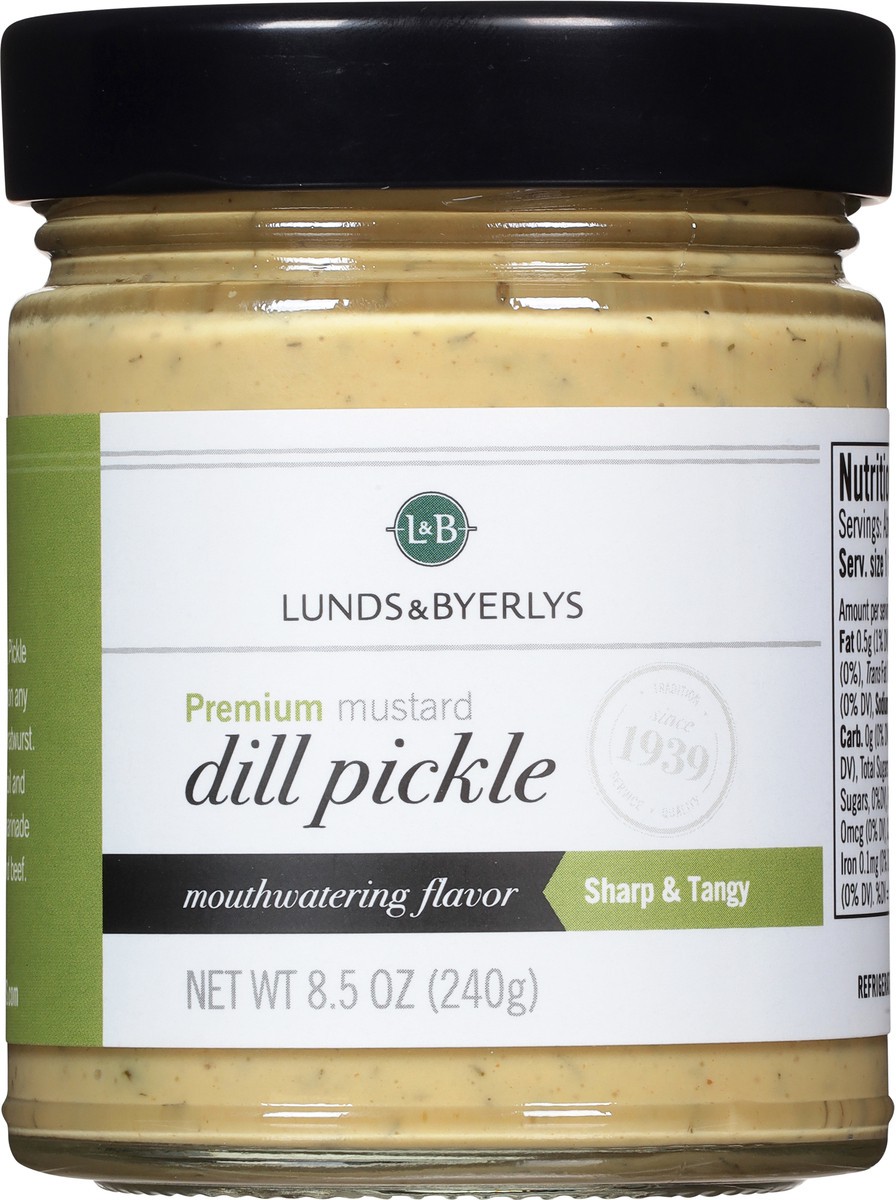 slide 13 of 13, Lunds & Byerlys Dill Pickle Premium Mustard 8.5 oz, 8.5 oz