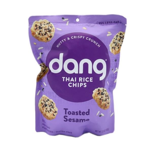 slide 1 of 1, Dang Toasted Sesame Thai Rice Chips, 3.5 oz