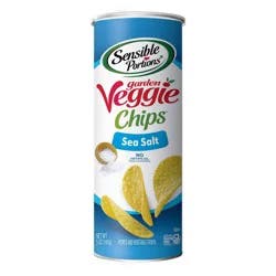 Sensible Portions Garden Veggie Chips Sea Salt Potato Crisps 5 oz. Canister