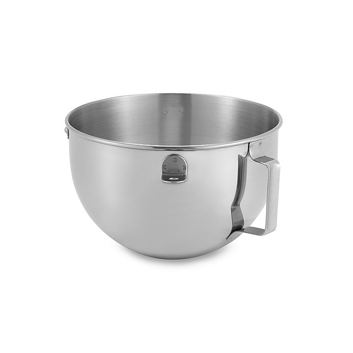 slide 1 of 1, KitchenAid Polished Bowl with Flat Handle for Stand Mixers, 5 qt