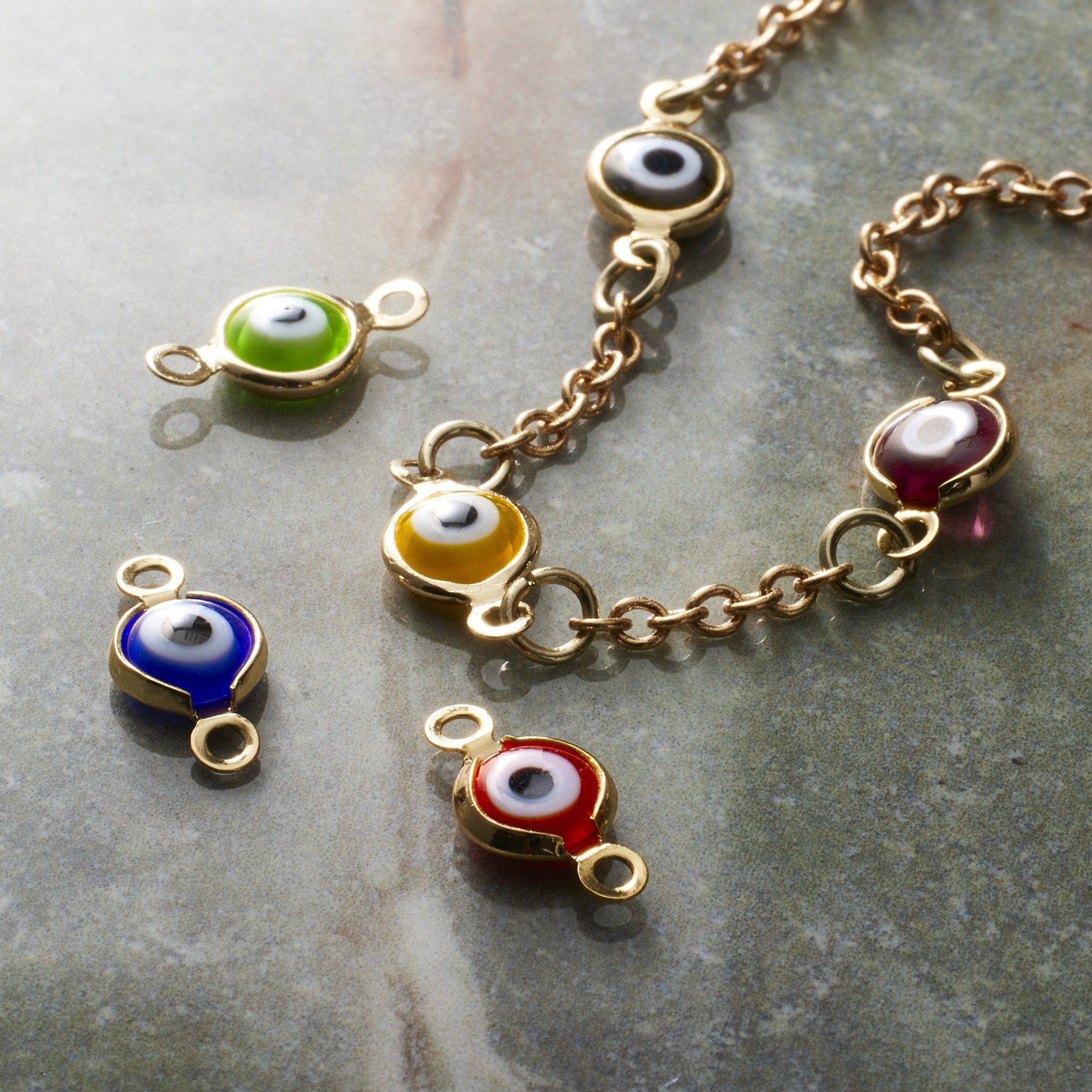 slide 2 of 3, 12mm Gold Eye Connectors, 6ct. By Bead Landing, 12mm