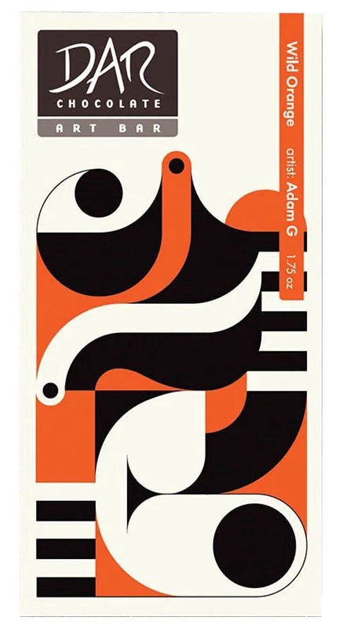 slide 1 of 1, DAR Chocolate Wild Orange Chocolate Bar, 1 ct