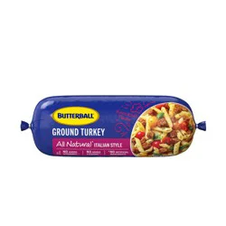 Butterball All Natural Fresh Ground Turkey, Italian Style, 16oz, 1 Roll